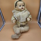 Unmarked Nursery Doll - 1940s To 1950s - Hard Plastic With Soft Body