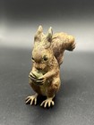 Antique Austrian Vienna Cold Painted Bronze Squirrel W Nut C1900  818 13 5 Oz