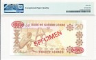 Bank Of Sierra Leone Sierra Leone 20 Leones 1984 Specimen Pmg  66epq