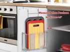 Door Organizer Holder Over The Cabinet Kitchen Storage Basket Cutting Board Rack