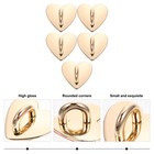 5pcs Adhesive Metal Phone Heart Shaped Finger Loop Kickstand
