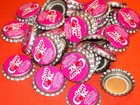 Vintage 25 Cherry Pic Cherry Coke Coca-cola Uncrimped Plastic Lined Bottle Caps