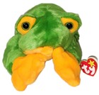 Ct  Ty Large Plush Beanie Buddy - Smoochy The Frog 15  Mwct Stuffed Animal Toy
