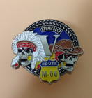 Ukraine Ukrainian Biker Motorcyclist Club Badge Pin Route M-06 Dubno