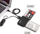 Ide Sata To Usb 2 0 Cable Hard Drive Reader 2 5  3 5  Hdd 12v 2a Ac Adapter