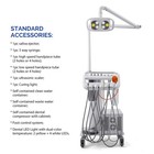 Azdent Unidad De Entrega Dental Portatil Compresor De Aire Succion Con Luz Led