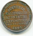 Souvenir California Midwinter Expo 1894 So Called   Hk-245a Tc-190003 Lotjun5981
