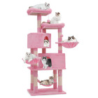 Cat Tower Kitten Playing Condo House Sturdy Cat Tree Scratching Posts For Rest