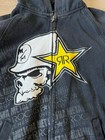 Vintage Y2k Metal Mulisha Rockstar Energy Drink Full Zip Hoodie Black Youth M