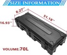 Roof Travel Storage Box Cargo Luggage Carrier W  Lock   51 2  X 17  X 8 3   70l