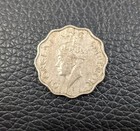 1941     British India 1 Anna Short Fleur-de-lis George Vi Calcutta Mint