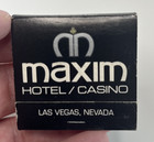 Vintage Maxim Hotel casino Las Vegas Nevada Matchbook Matches Advertising