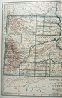 South Dakota - Original 1907 Dated Map By Dodd Mead   Company  Antique