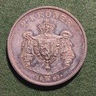 Norway - 1907 Silver 2 Kroner - Independence - Deeply Toned - Au