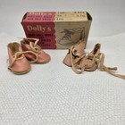 Vintage S b Novelty Doll Shoes B-895s Dollys Pink Size 4 Baby Doll 