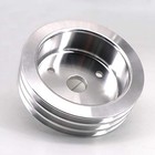  Aluminium Triple Groove Crankshaft Pulley For Sb Chevy Sbc 350 Crank Swp 
