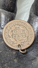  Vintage 1851 Large Cent With Hole Making It A Pendant 1  Very Rare Braided Hair