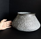 Antique 18th-19th Century Savavid Qajar Persian Islamic Tinned Copper Bowl Large