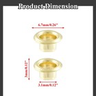 200pcs 1 8inch Id Grommets Eyelets  3 Mm Hole Self Backing Eyelet For Bead Co   
