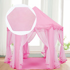 Princess Castle Hexagon Rug Pad Mat    for Kids Playhouse Play Tent Soft Coral  