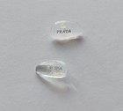 Replacement Screw-in Nose Pads For Prada Eyeglasses sunglasses W  Screws Silver
