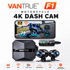 Vantrue F1 4k Motorcycle Camera Front   Rear Gps Wifi Night Vision 512gb Max