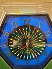 Vintage Psychedelic Kaleidoscope Motion Wall Clock 70s For Repair  bfeb-10-060 