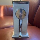 Vintage 50 s Ice-o-matic Manual Ice Crusher  Chrome Beige White