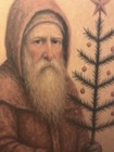 Prim Colonial Folk Art Christmas Belsnickel Santa Claus Handcrafted Sign  4