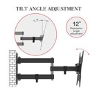 Full Motion Tv Wall Mount Bracket Tilt Swivel Lcd 13 22 24 26 27 32 37 40 42 