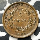 1845 Straits Settlements 1 4 Cent Lot jm8997 Nice 