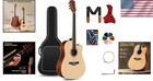 41in Acoustic Guitar Set - All Wood Design With Thick Gig Bag   Accessories