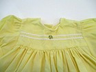 Vtg Handmade Dress Girls 18-24 Mo Yellow Baby Doll Style S s Quality  tiny Spots