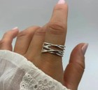 Solid 925 Silver Sterling Ring Handmade Bohemian Thumb Women Ring All Size Sr656