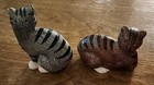 Tabby Cats Salt   Pepper Shakers Elizabeth King Brownd Otagiri Unused