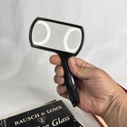 Vintage Bausch   Lomb Handle Magnifying Glass Magnifier Viewer Beautiful Clean