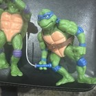 Vintage A Lot Of Four Teenage Mutant Ninja Turtles With Splinter And Weapons