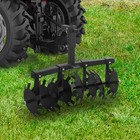 32  Cut Width Atv utv Disc Plow Harrow With 2  Receiver Hitch Heavy Duty Attach