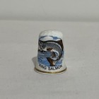 Birchcroft Fine Bone China Gold Trim Nature Wildlife Animals Thimble Set Of 6