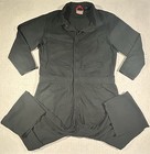 Craftsman Mechanic Work Coveralls Long Sleeve Pockets Jumpsuit Men   s Xl Black