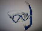 2 Pack Mares Snorkeling Mask   Snorkel Set Pirate Silicone Clear Blue Youth 8-14
