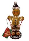 Kathe Wohlfahrt Holz Knoddl Gingerbread Man Smoker 105-499 Germany Mint In Box