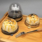 100set Muffin Pod Dome Clear Plastic Mini Cupcake Boxes Muffin Single Container