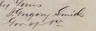 J  Gregory Smith - Autograph Note Signed 12 24 1864