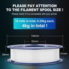 250g Pla Filament 16 Color Bundle Multicolor  4kg In Total 0 25kg Per Spool  16 