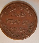 1863  Civil War Token  630 At-1a  - J  Mahnken - New York  Ny - Storecard