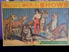Original Circus Walter L  Main 3 Rings Circus Poster 40 3 8  X 26 1 2 