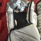 White And Silver Rebellion 7500 Men   s Hockey Gloves Size 15 5 Inch Special Cuffs