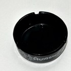 Vintage Aladdin Hotel   Casino Las Vegas Ash Tray Nevada Black Glass Collectible