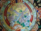 Antique Large Chinese Bowl Flowers Birds Republic Period 1912-49   10  Round